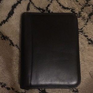Franklin Covey Black Vegan Leather Planner Binder
